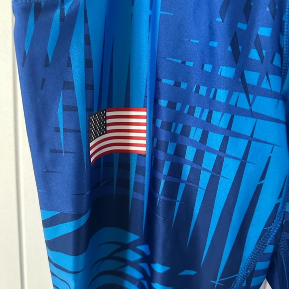 Nike Dri-Fit Team USA Speed Women's Mid-Rise Running Leggings 7/8 Size S - Picture 4 of 5